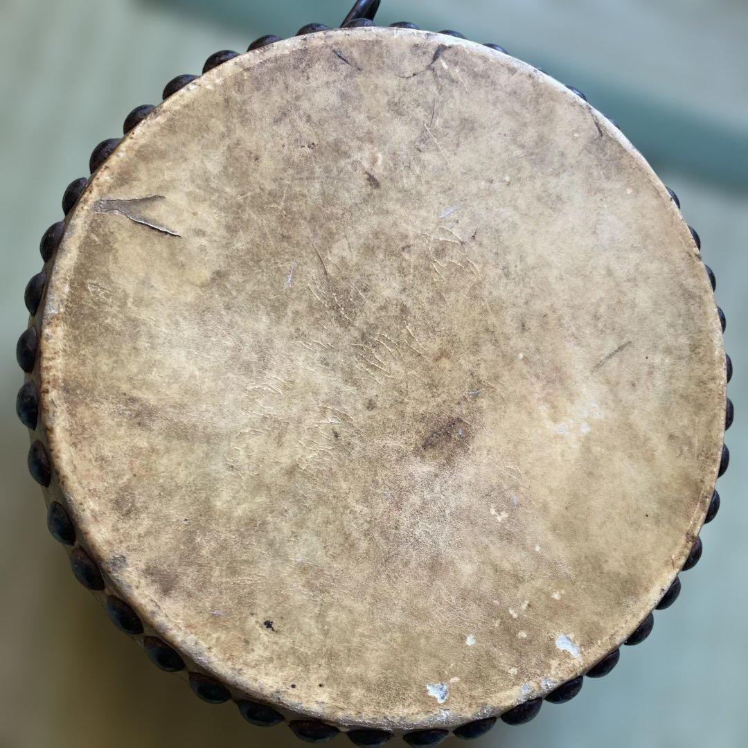 木製 和太鼓 金属飾り付き