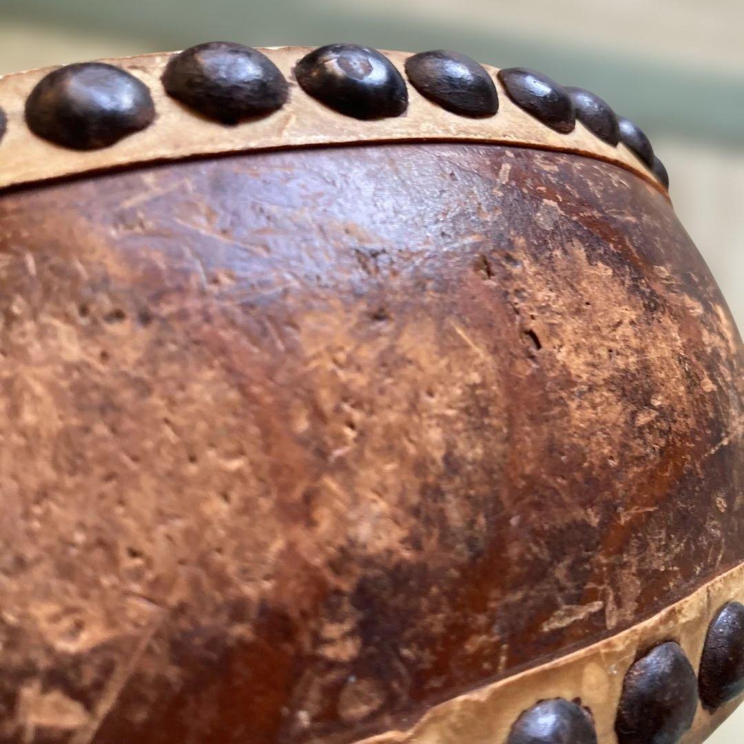 木製 和太鼓 金属飾り付き