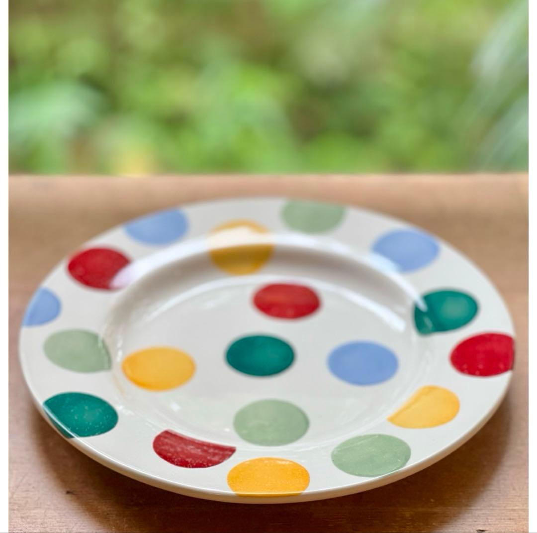 【新品】エマブリッジウォーター　ビッグポルカドット　プレート　デザート　サラダ皿