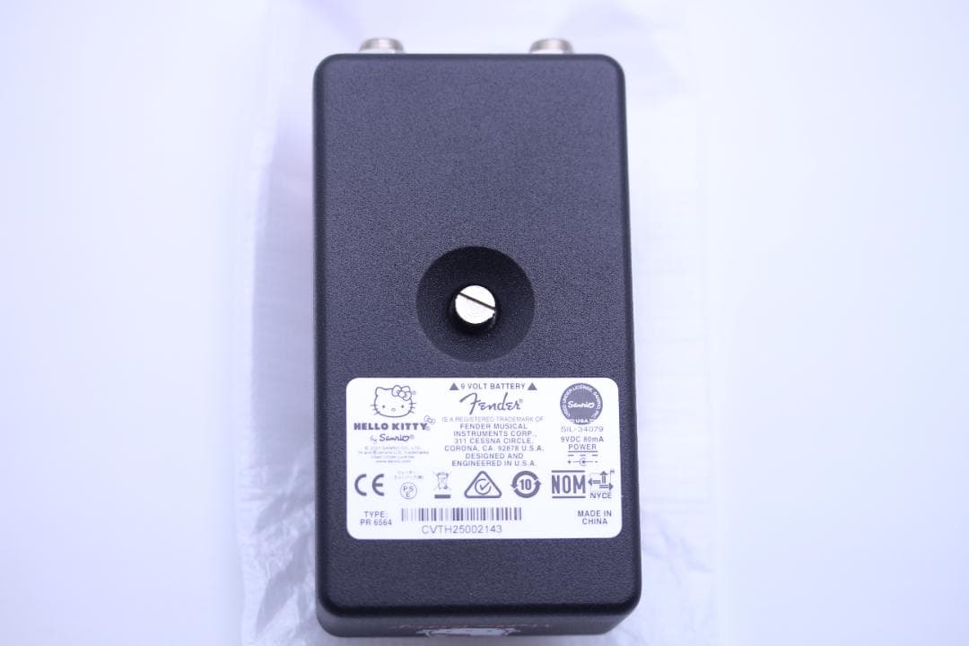 Fender Hello Kitty Fuzz エフェクター 黒 キティ◆