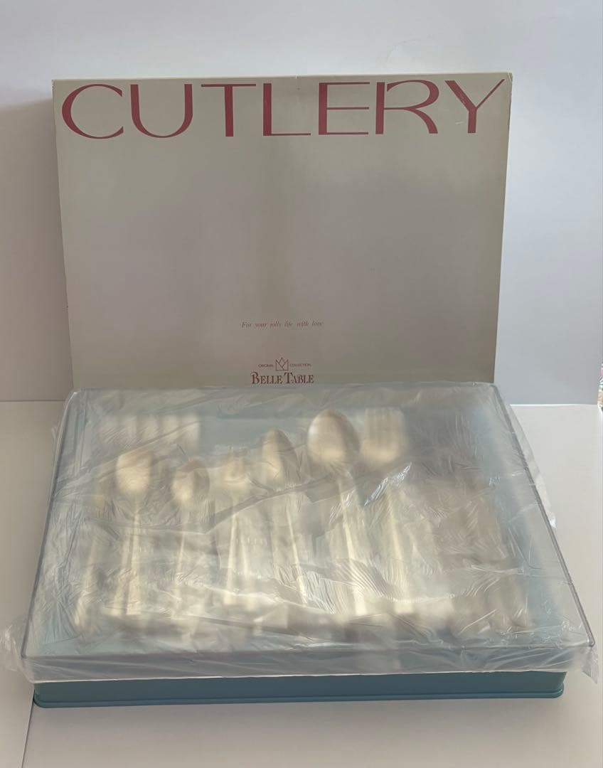 高品質 ラッキーウッド ステンレス18-12 42ピース+ケーキサーバー