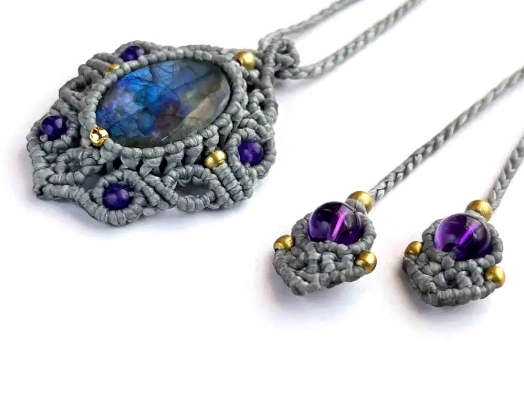 ◉インカの紋章◉ ラブラドライト ネックレス