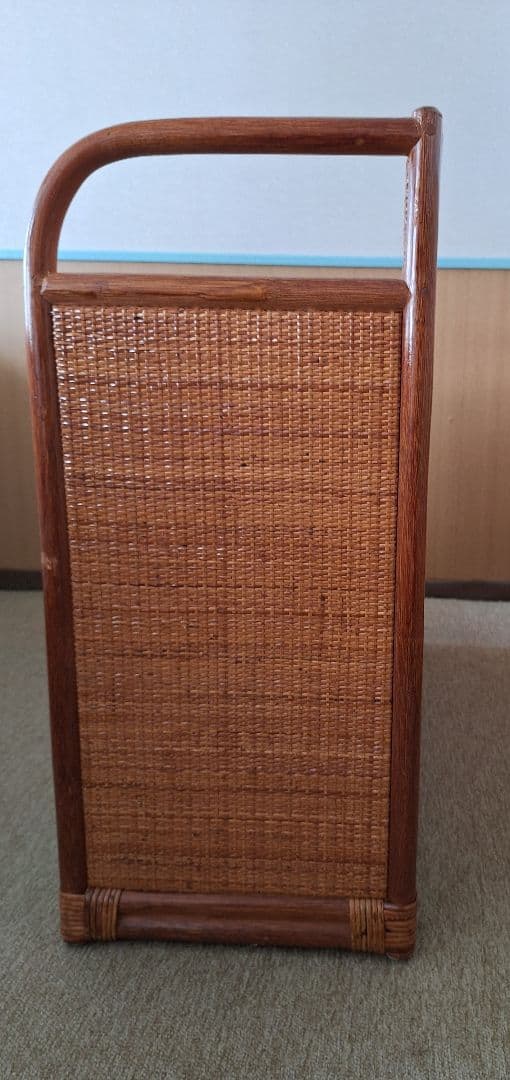 ラタン製 籘家具 チェスト 収納 昭和