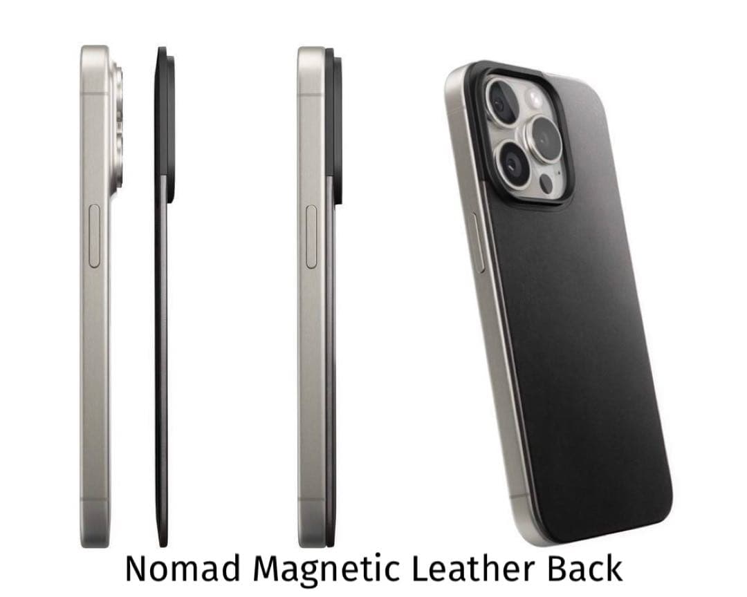 iPhoneアクセサリー NOMAD Magnetic Leather Back 15proMax