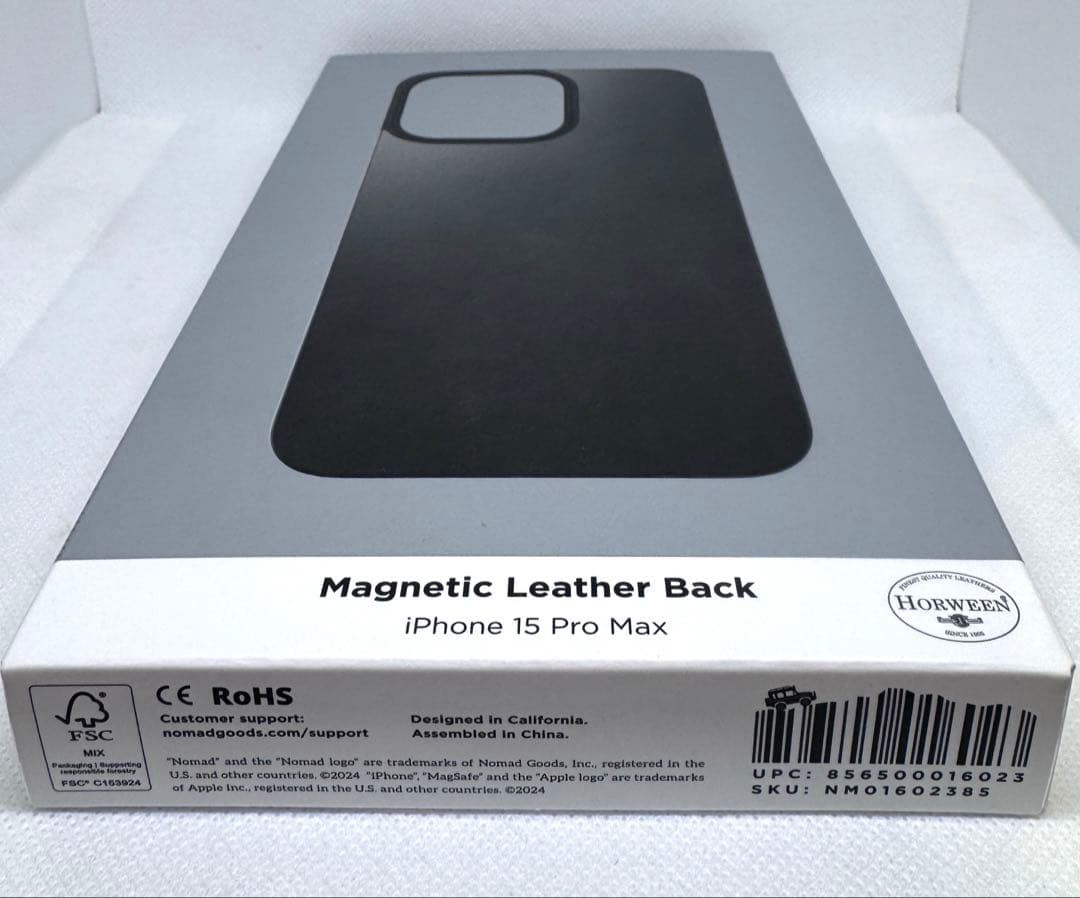 iPhoneアクセサリー NOMAD Magnetic Leather Back 15proMax