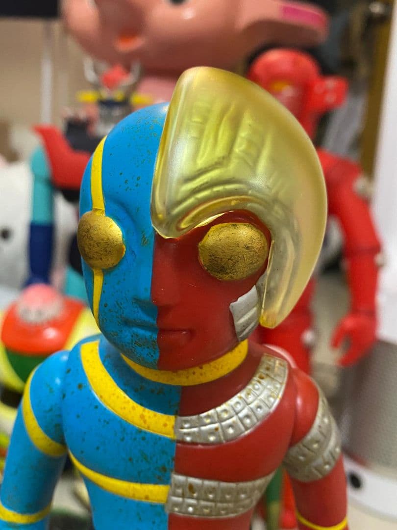 人造人間・キカイダー ソフビ人形 25cm 当時物風