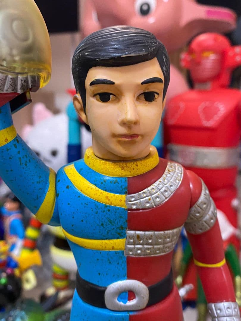 人造人間・キカイダー ソフビ人形 25cm 当時物風