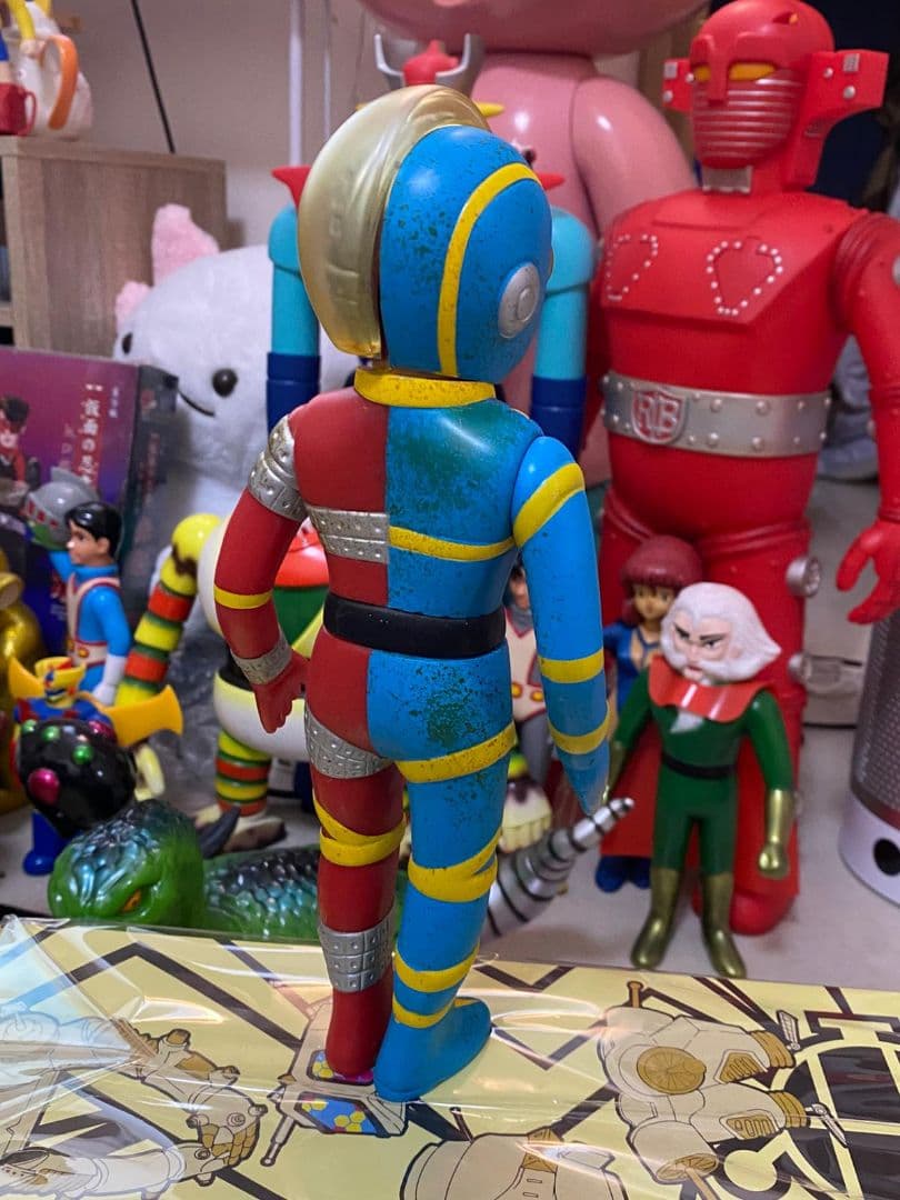人造人間・キカイダー ソフビ人形 25cm 当時物風