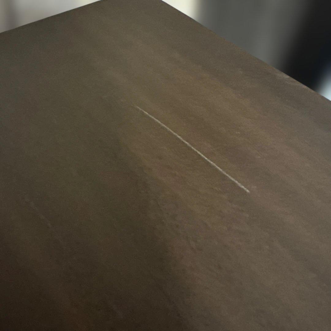 ダークブラウン パソコンデスク 120cm 2引出し