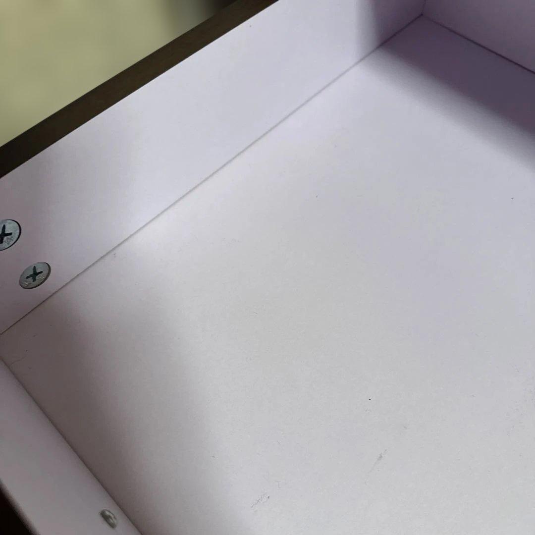 ダークブラウン パソコンデスク 120cm 2引出し