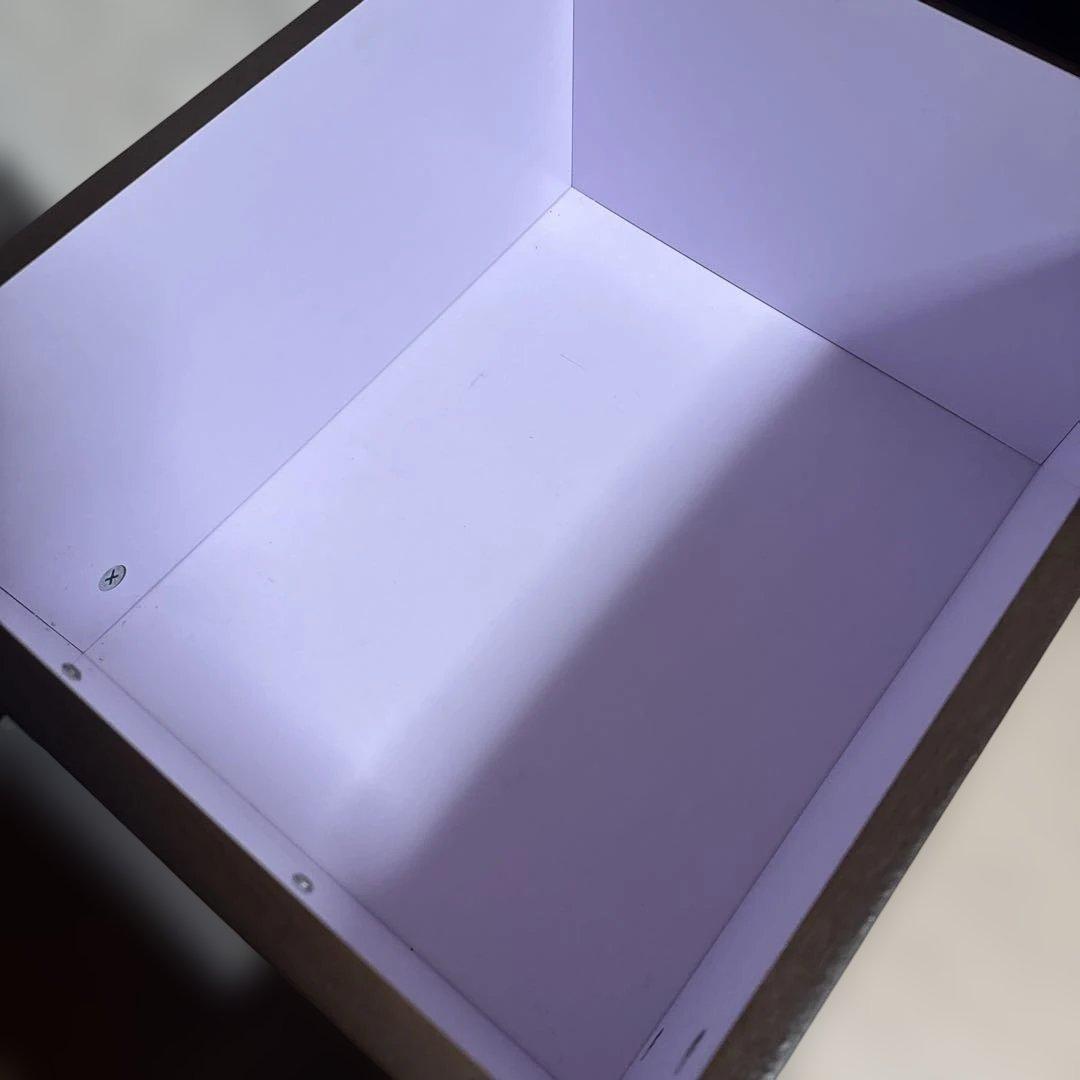 ダークブラウン パソコンデスク 120cm 2引出し