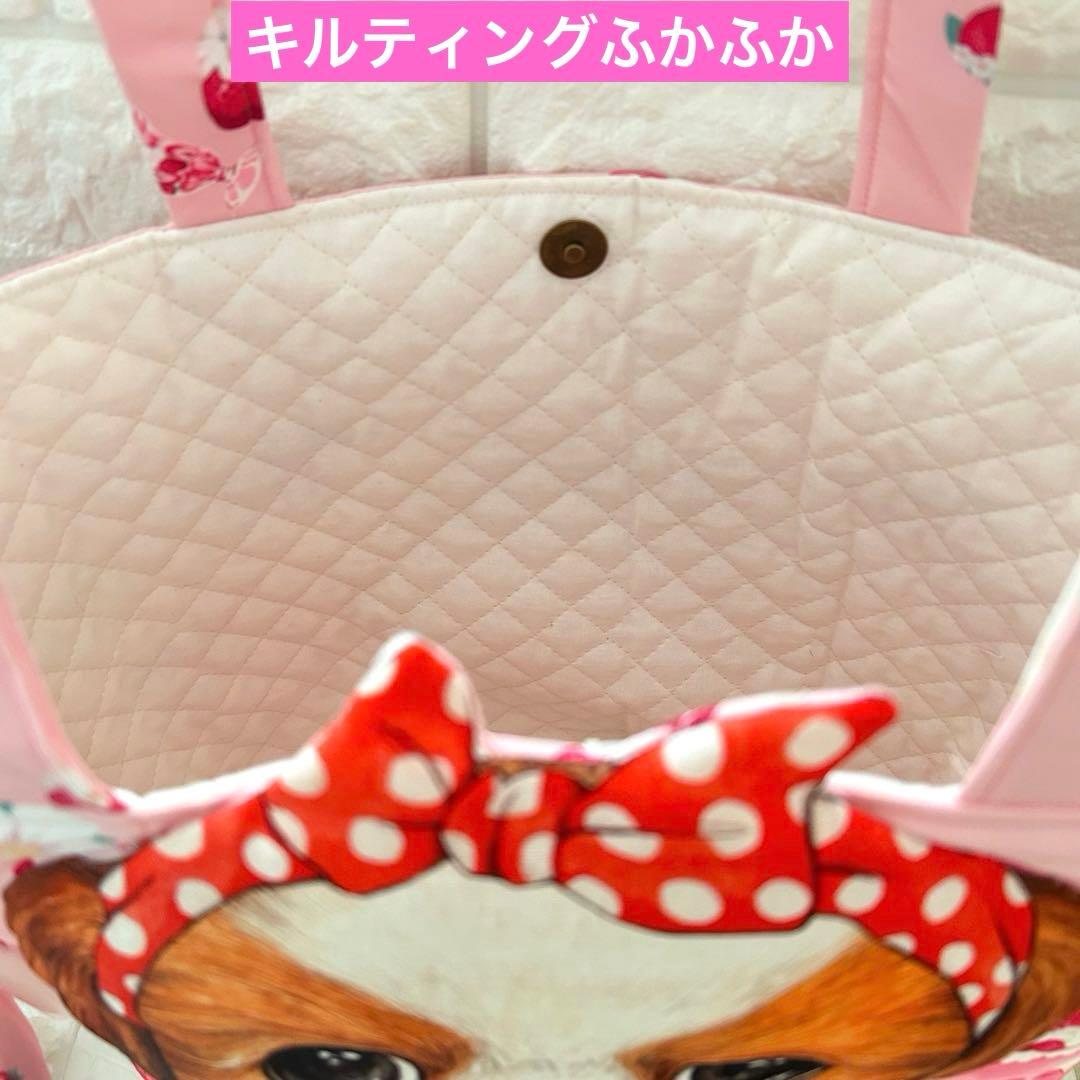 あ*き様 超特大トートバッグ　新柄バンダナアンコちゃん＆苺ケーキ　コヤンイサムチ