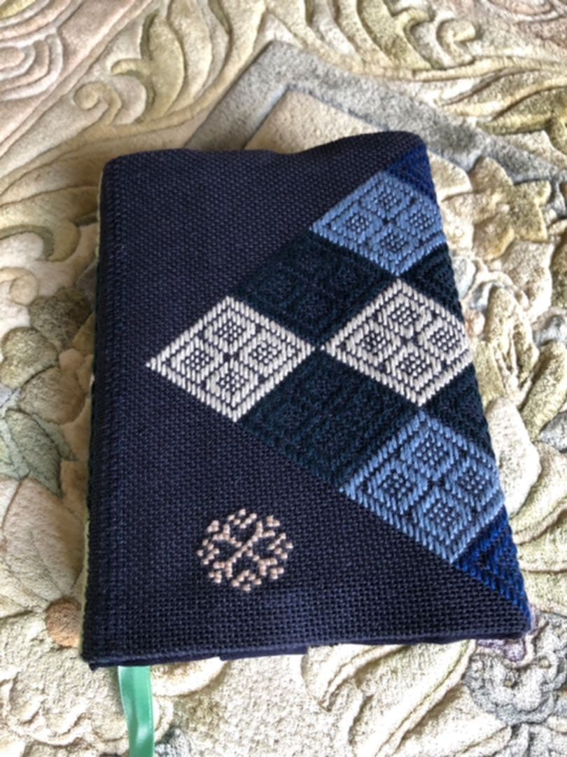 こぎん刺し　ブックカバー／お数珠ケース等にも