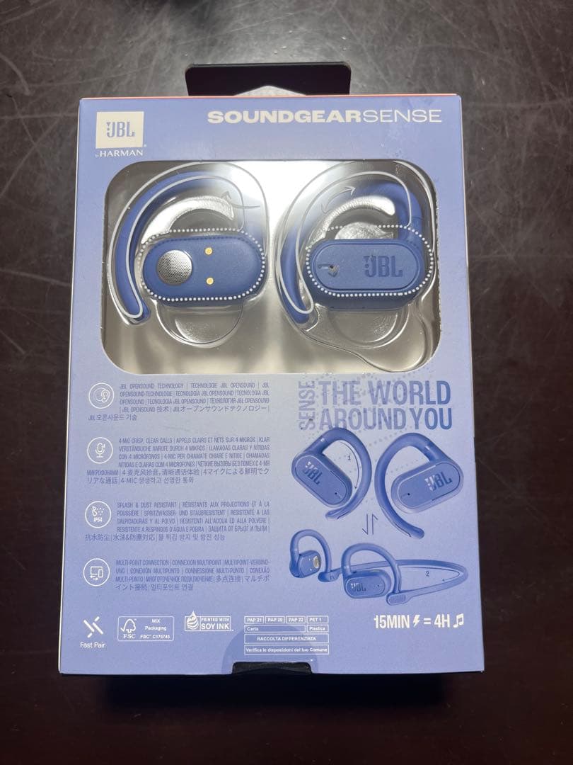 JBL SOUNDGEAR SENSE ワイヤレスイヤホン ブルー