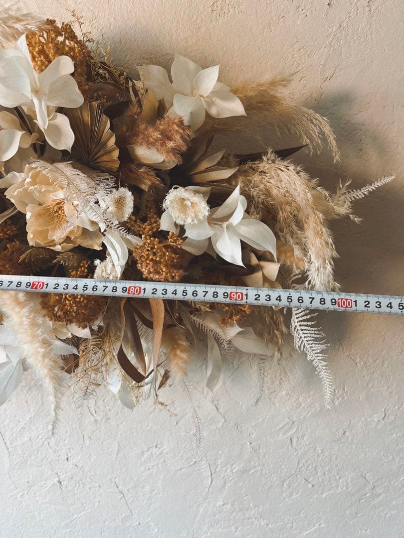 特大ドライフラワーオブジェ ウォールデコレーション