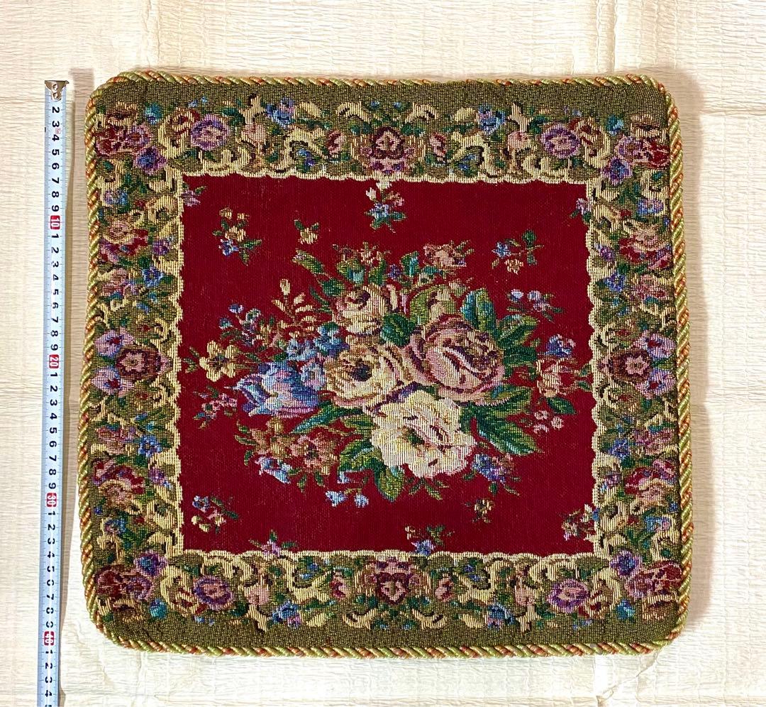 ゴブラン織り　クッションカバー4枚セット