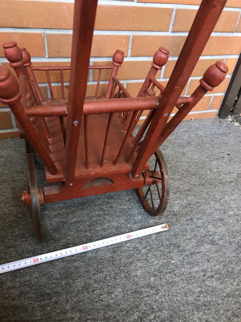 g 馬車　花台　フラワースタンド　ガーデニング雑貨アンティーク　ワゴン　ガーデン