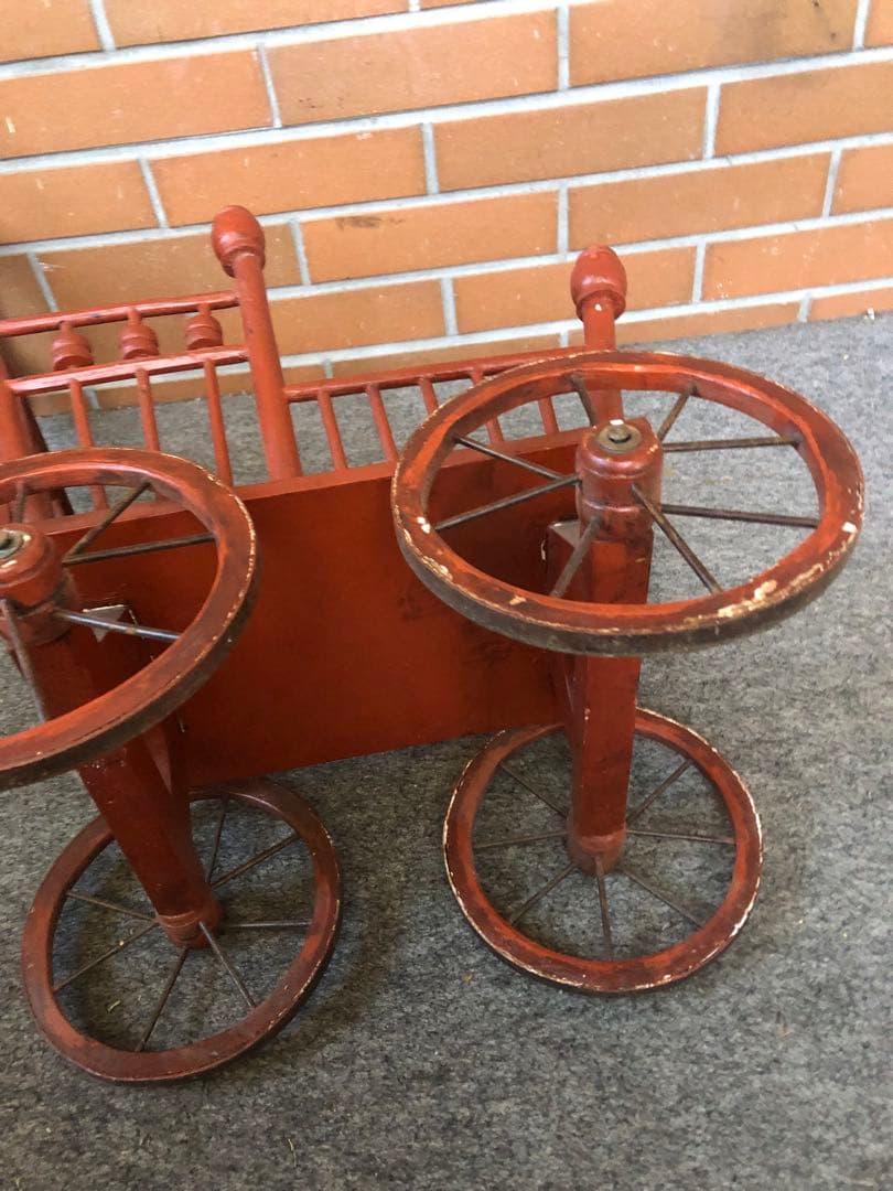 g 馬車　花台　フラワースタンド　ガーデニング雑貨アンティーク　ワゴン　ガーデン