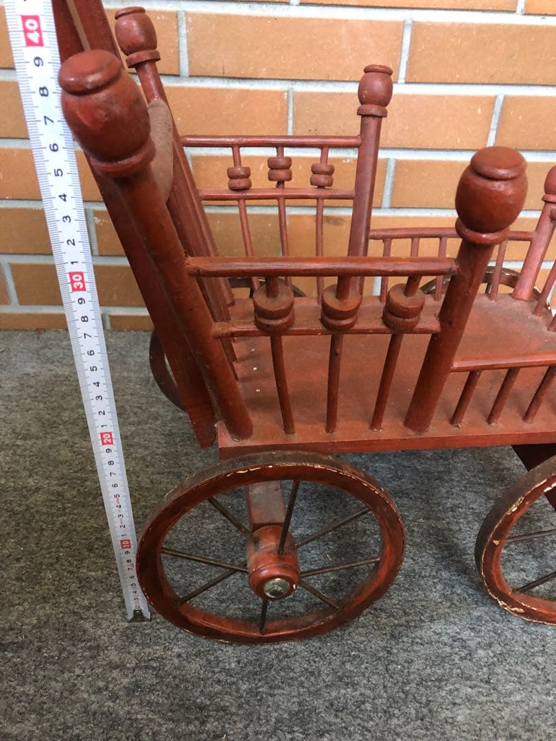 g 馬車　花台　フラワースタンド　ガーデニング雑貨アンティーク　ワゴン　ガーデン