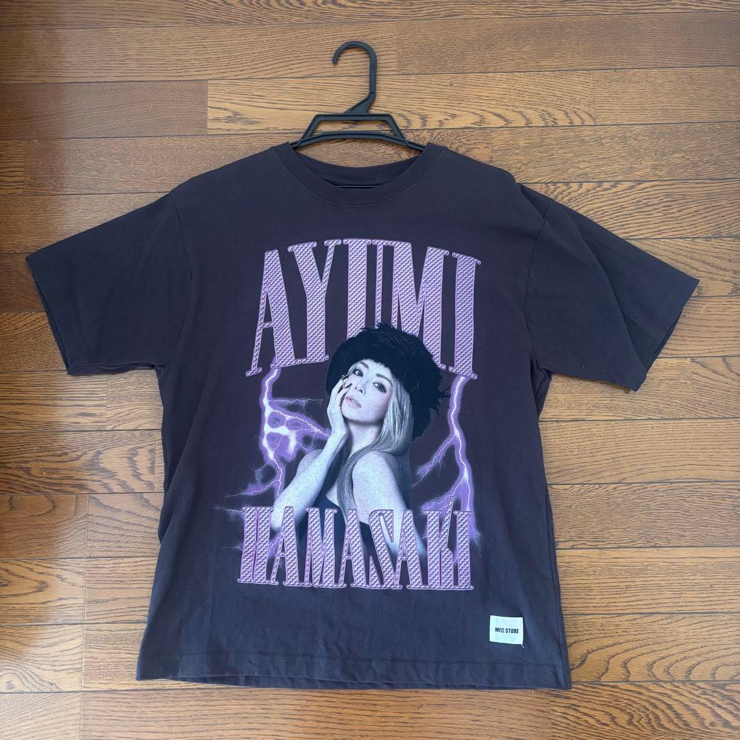 浜崎あゆみ MFC STORE コラボ Tシャツ チャコール Sサイズ グッズ