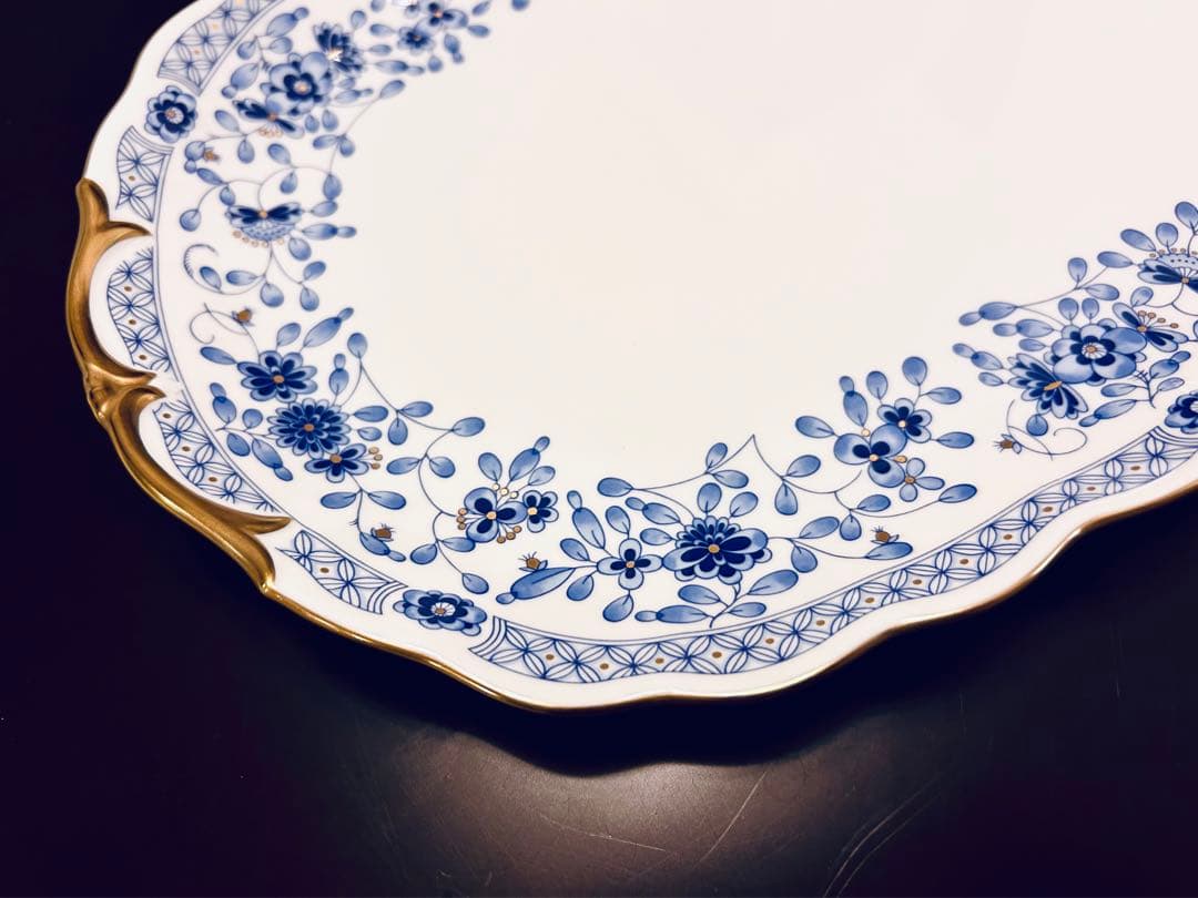 ナルミ　鳴海　ミラノ　センタープレート　楕円盛皿　1枚