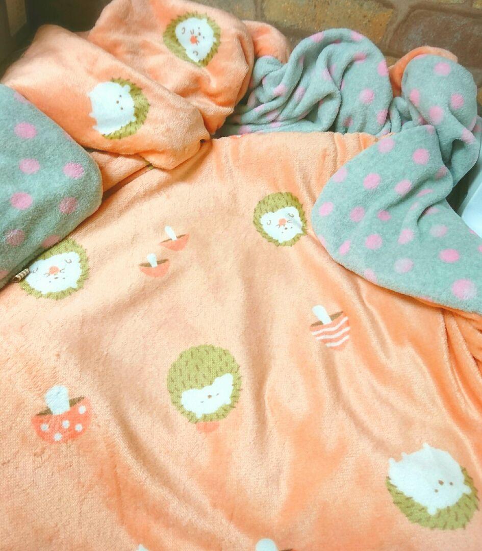 専用❤みかん❤も～っちり柔ふわ❤Ｗボア☆シングルお布団❤ハリネズミ