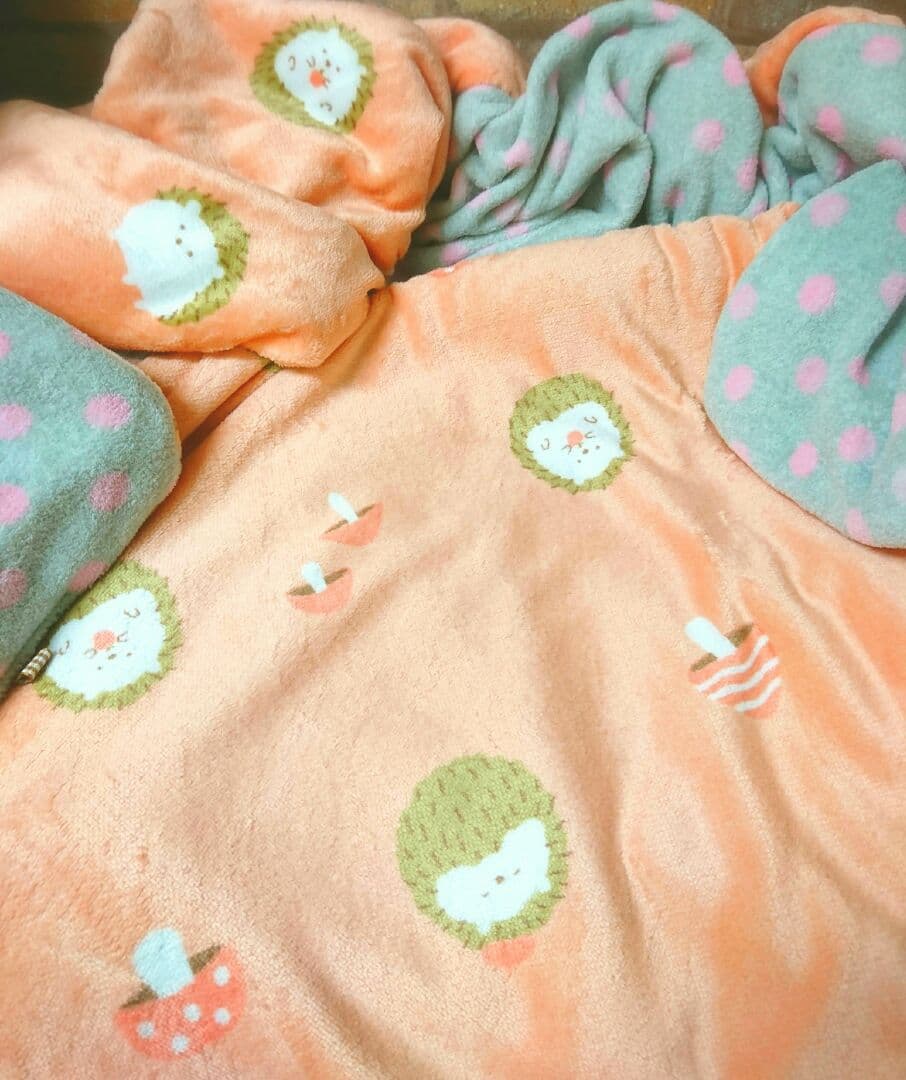 専用❤みかん❤も～っちり柔ふわ❤Ｗボア☆シングルお布団❤ハリネズミ