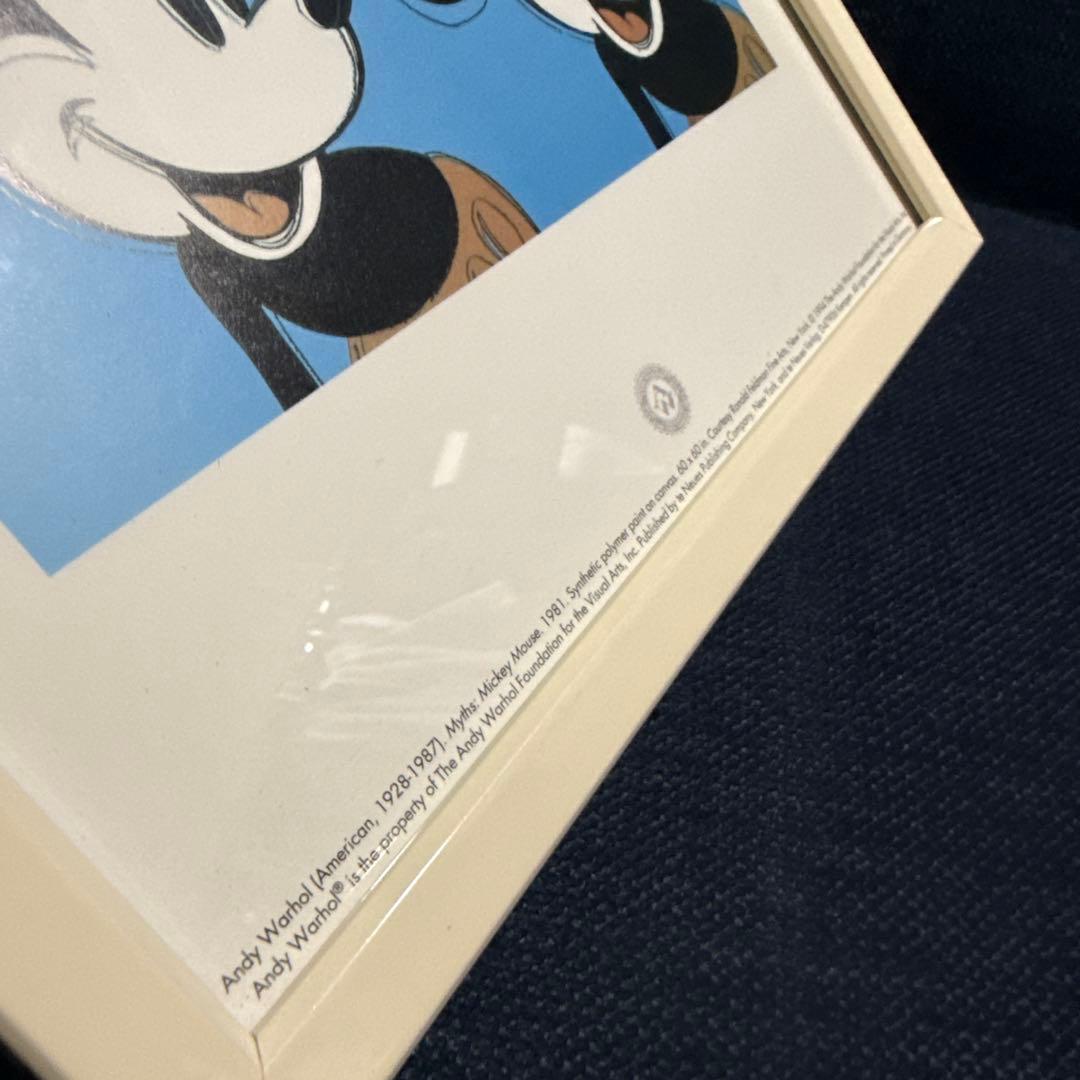 アンディ•ウォーホル　『ミッキーマウス』　ポスター額付き