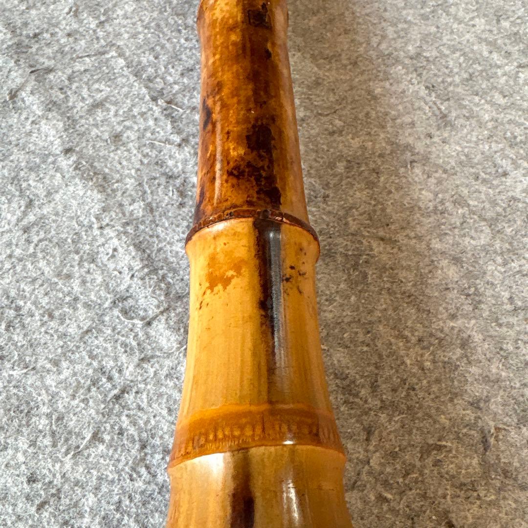 254尺八　真山銘⭐️一尺九寸管　歌口金巻き真山銘ニ印