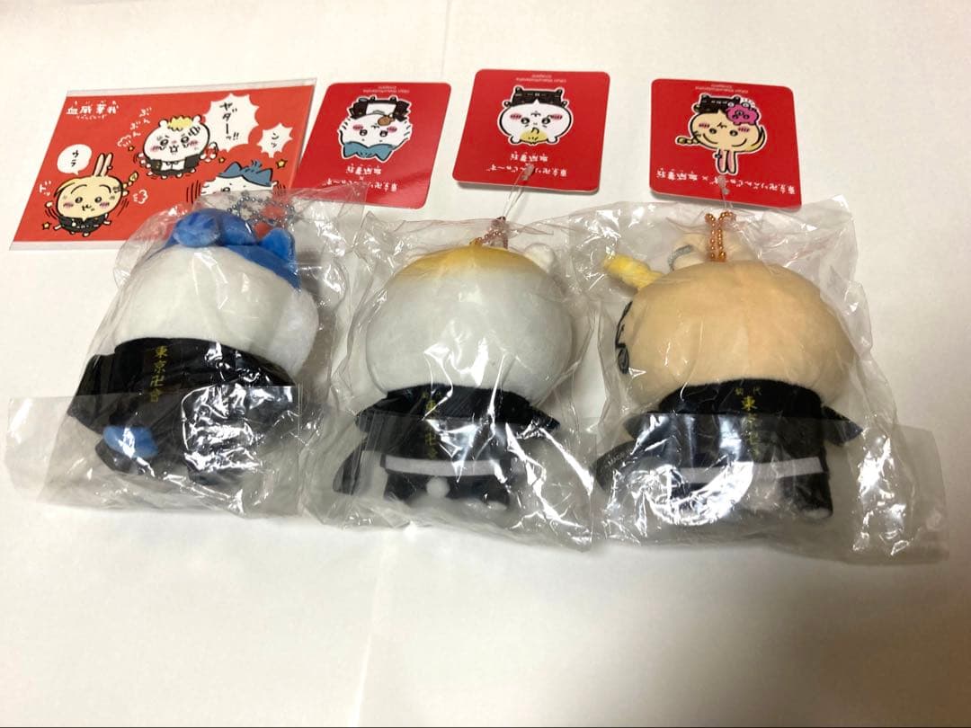 東京リベンジャーズコラボマスコットチェーン ちいかわ,ハチワレ,うさぎ