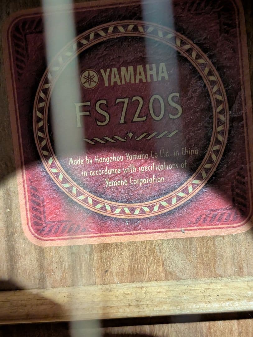 良音/YAMAHA　FS720S 改エレアコ 補修跡有り