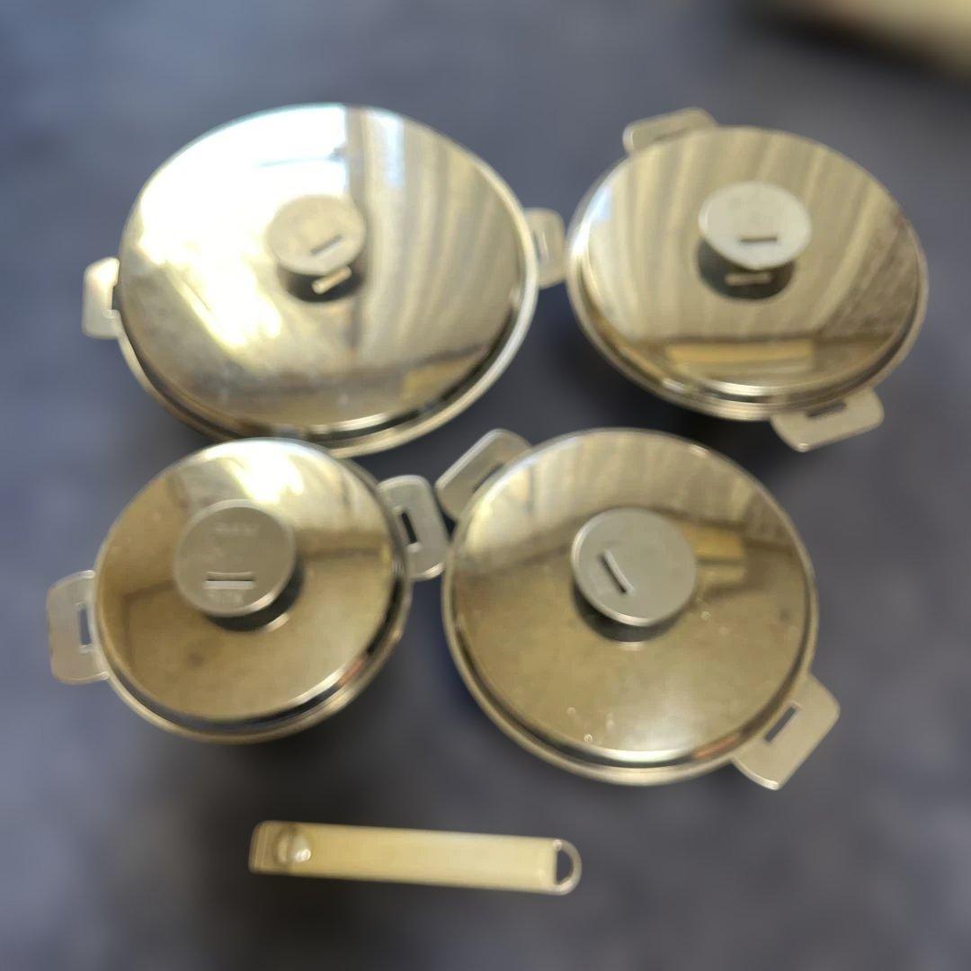 クリステル　ステンレス鍋セット 4点セット