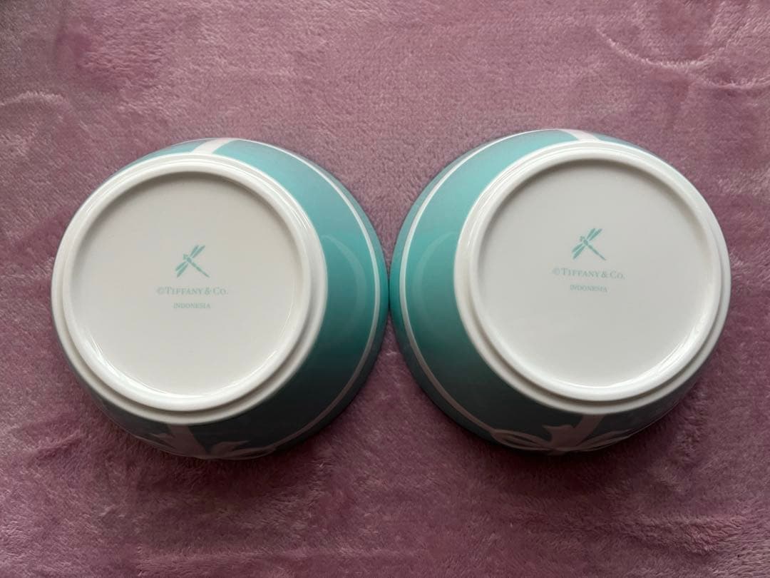 新品　ティファニー TIFFANY＆Co ブルー ボックス ボウル リボン ペア