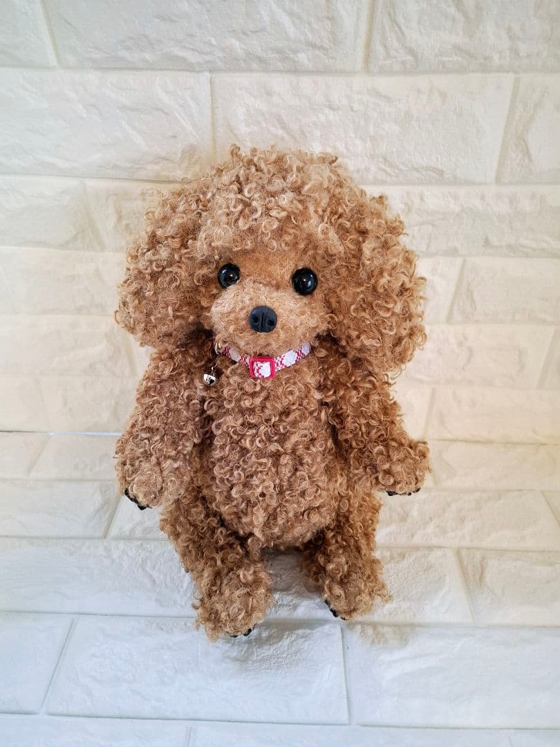 ぬいぐるみ、テディトイプードル、犬、ハンドメイド、オリジナル、特大、肉球
