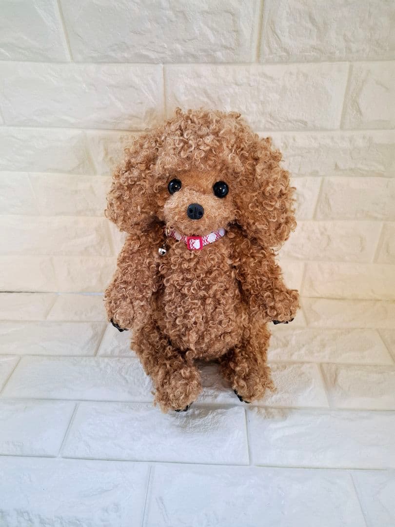 ぬいぐるみ、テディトイプードル、犬、ハンドメイド、オリジナル、特大、肉球