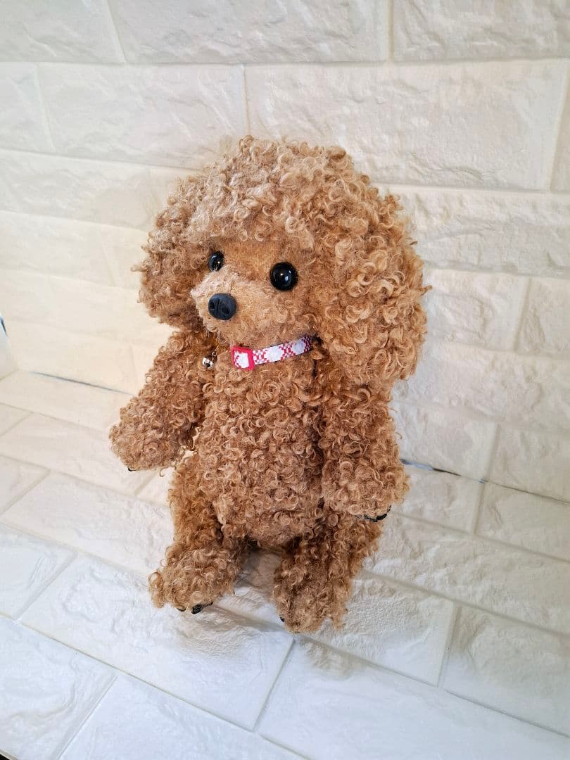 ぬいぐるみ、テディトイプードル、犬、ハンドメイド、オリジナル、特大、肉球
