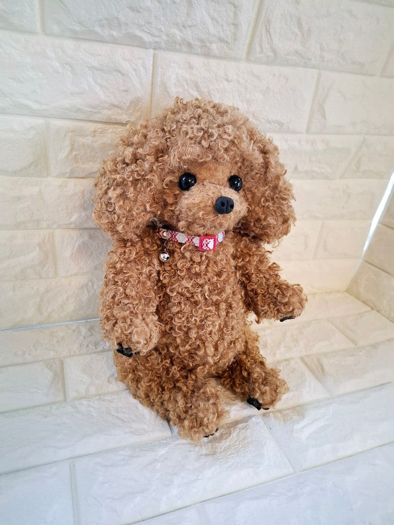 ぬいぐるみ、テディトイプードル、犬、ハンドメイド、オリジナル、特大、肉球