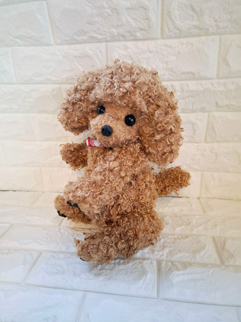 ぬいぐるみ、テディトイプードル、犬、ハンドメイド、オリジナル、特大、肉球