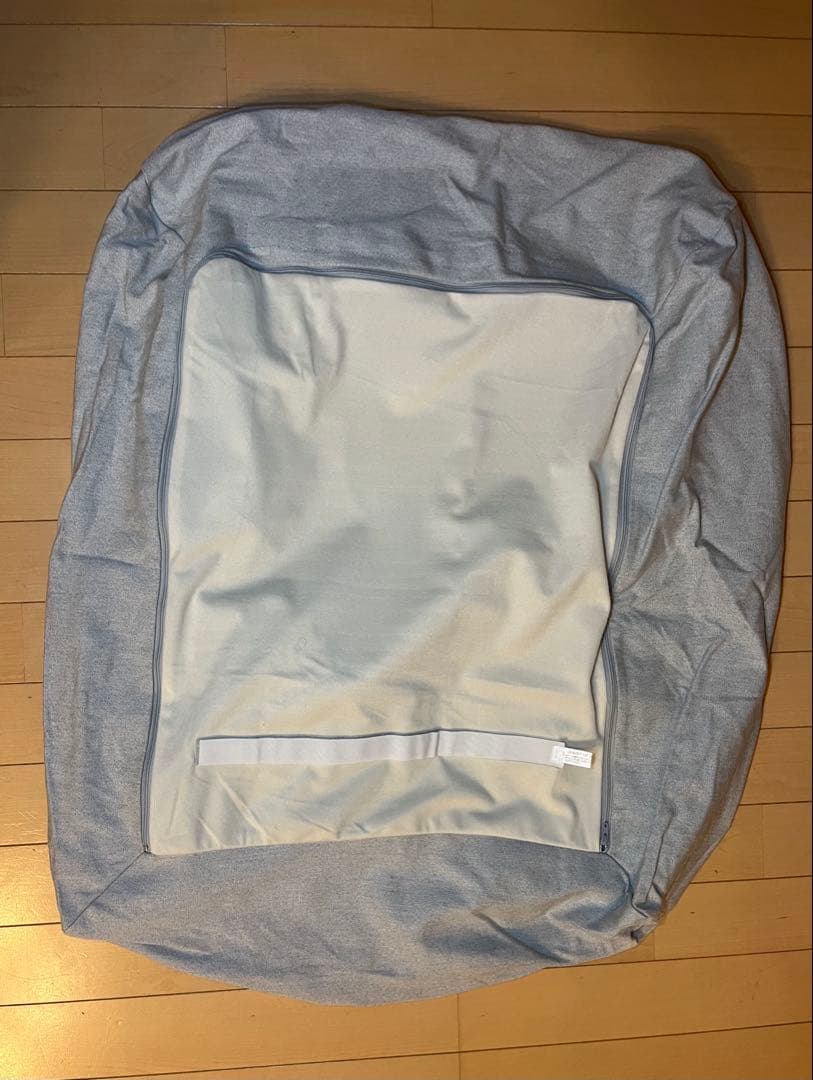 無印良品　ソファーカバー 綿帆布/杢ライトグレー　( 木製フレーム2シーター )