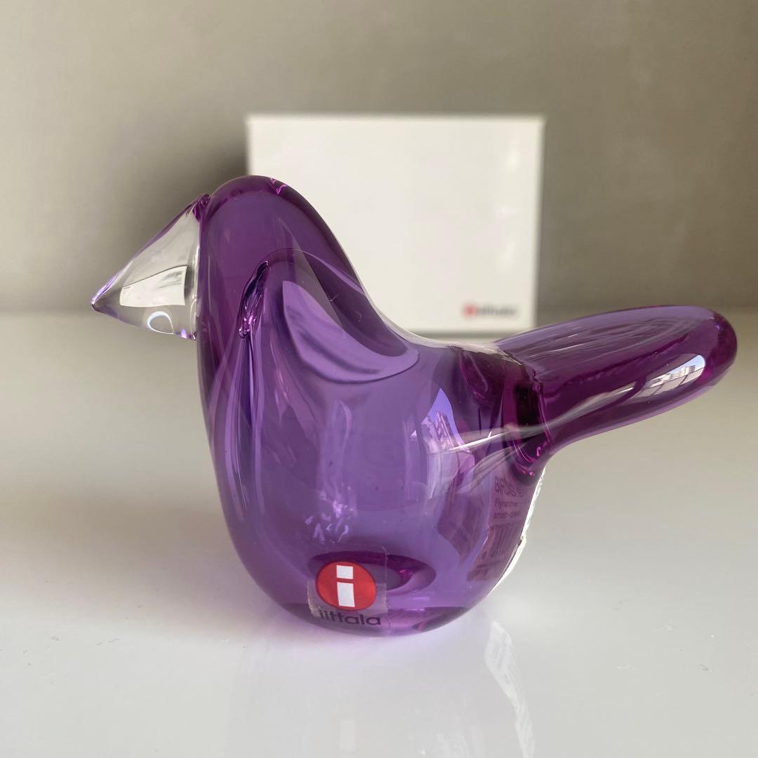 【新品・未使用】 イッタラ　バード　シエッポ　アメジスト×クリア