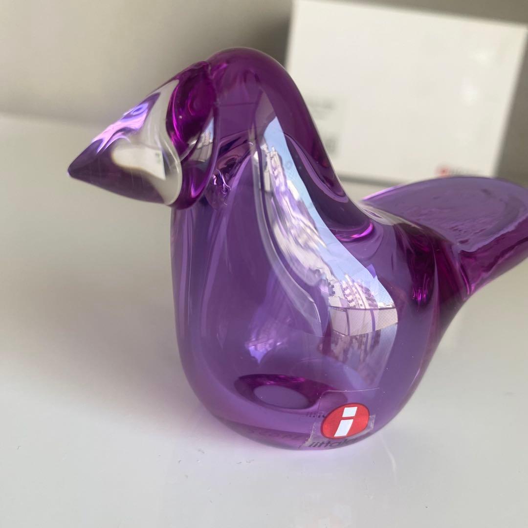 【新品・未使用】 イッタラ　バード　シエッポ　アメジスト×クリア
