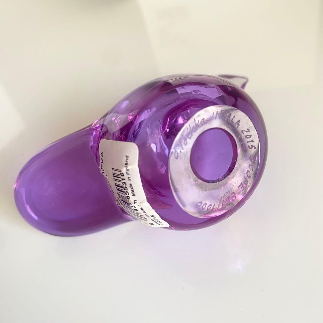 【新品・未使用】 イッタラ　バード　シエッポ　アメジスト×クリア