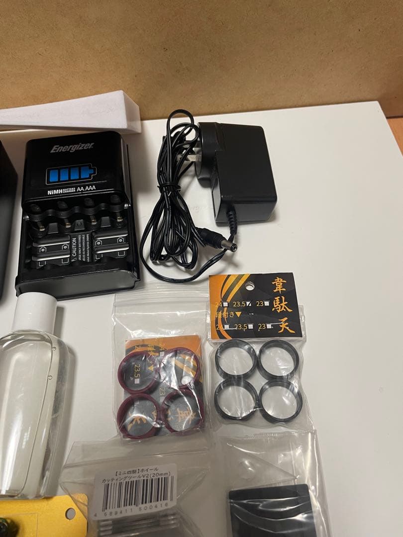 ミニ四駆 セット売り MSフレキ フルカーボンCNC加工ローラー 充電器