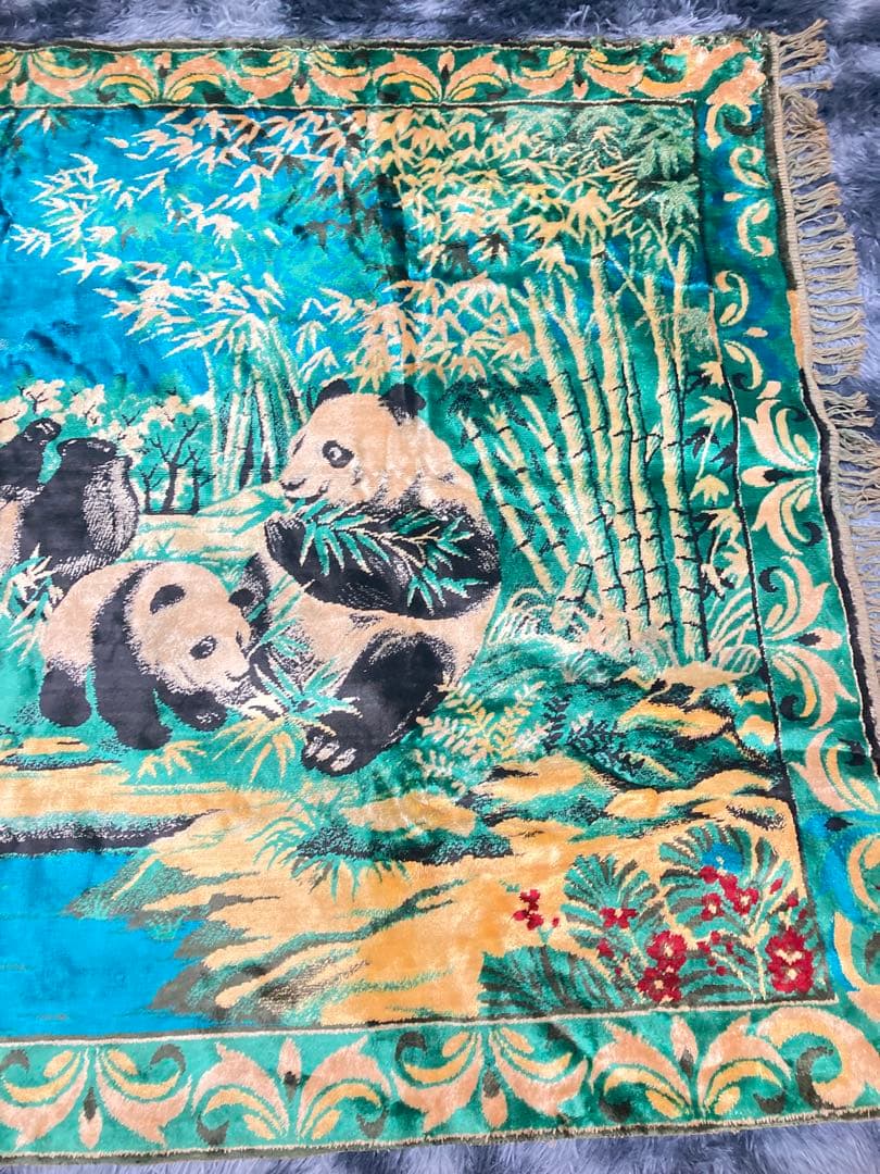 パンダ敷物　中国土産