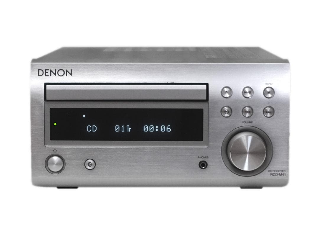 美品 DENON RCD-M41 CDレシーバー シルバー 2017年製 動作品