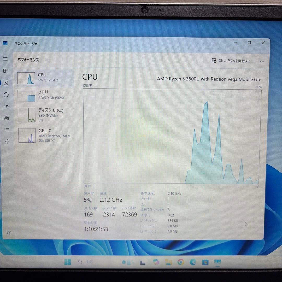 lenovo 14インチ　ノートPC 初期設定済