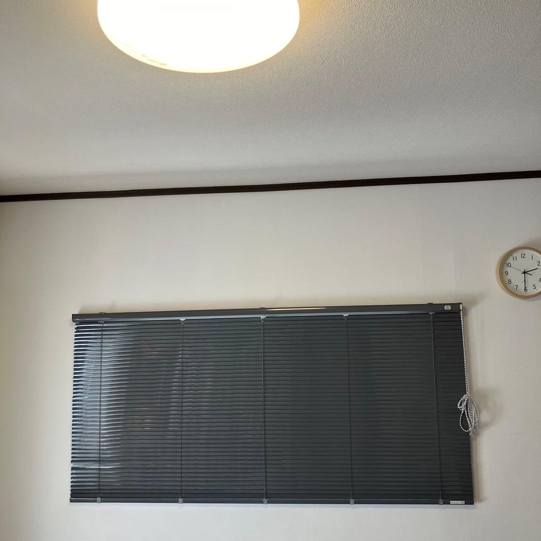 立川ブラインドグレー横型2台セット