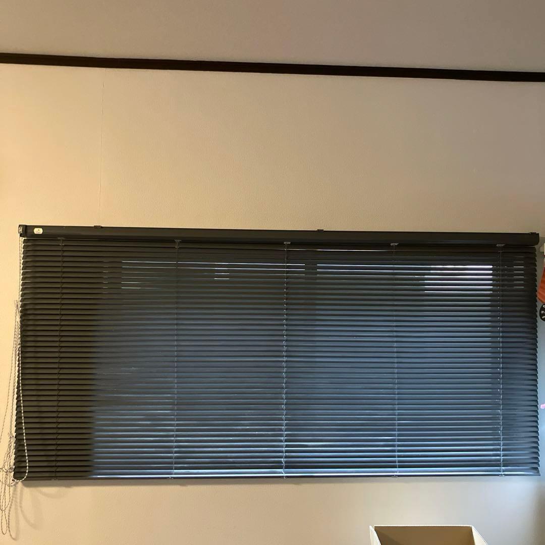 立川ブラインドグレー横型2台セット