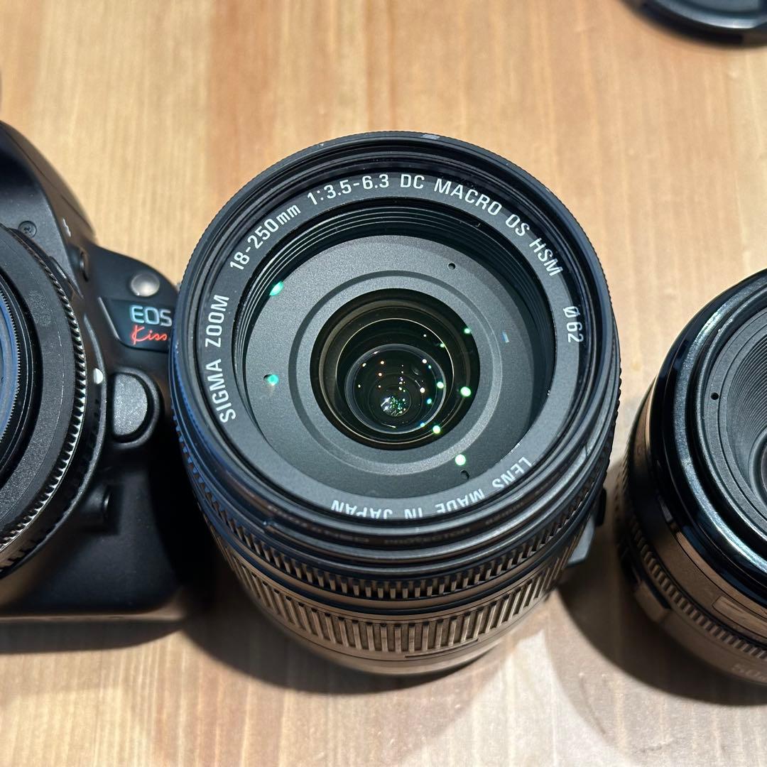 【値下げ】Canon EOS Kiss X7+レンズ3本＋アクセサリー多種