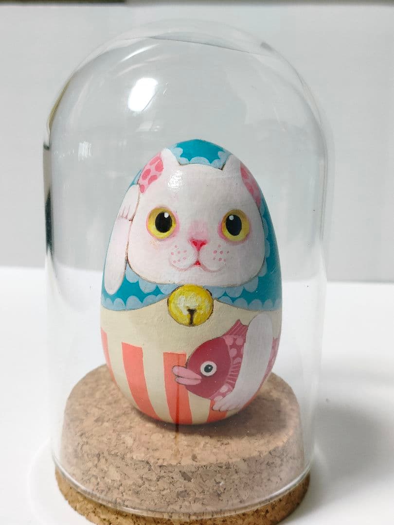 上野ここ　ねこたまご　白猫